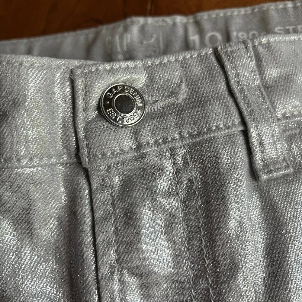 Gap silver jeans 10 NWT